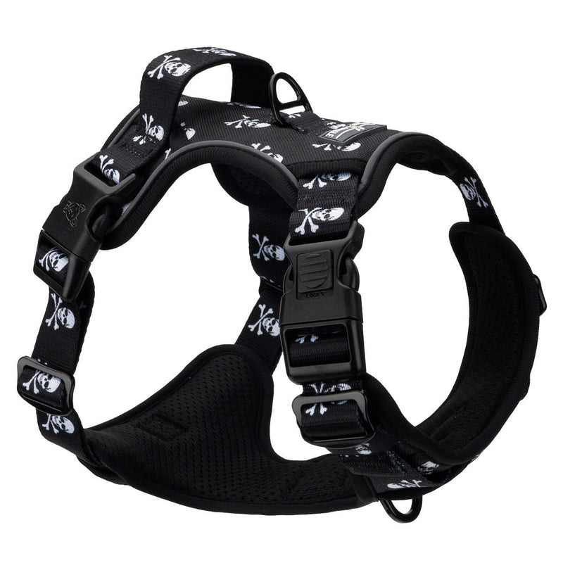 Skull & Crossbones No Pull Harness & Leash Bundle - Beast & Buckle
