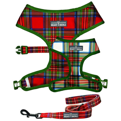 Tartan Plaid Harness & Leash Set - Beast & Buckle