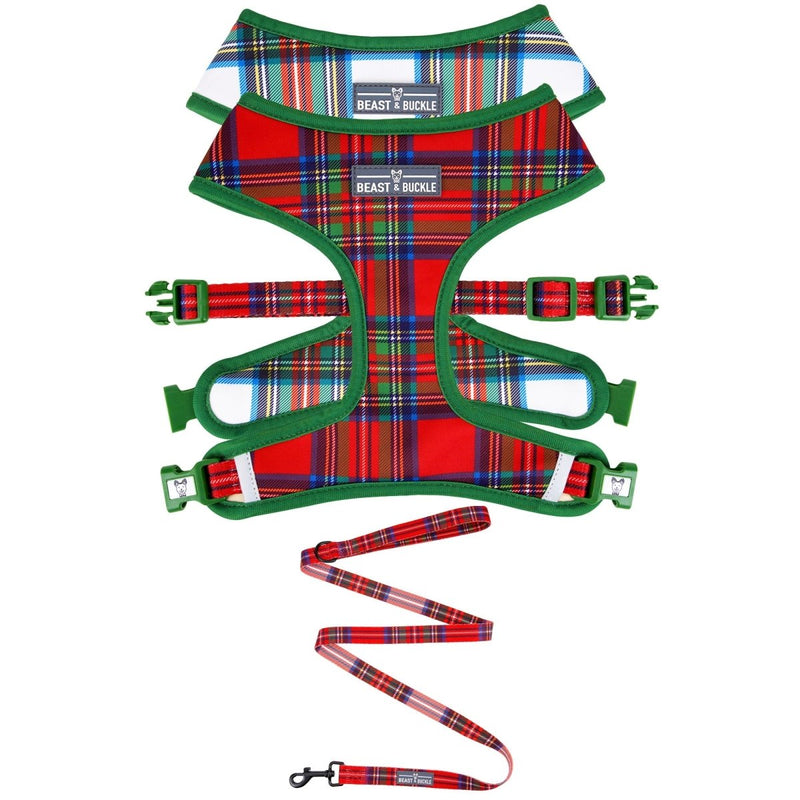 Tartan Plaid Harness & Leash Set - Beast & Buckle