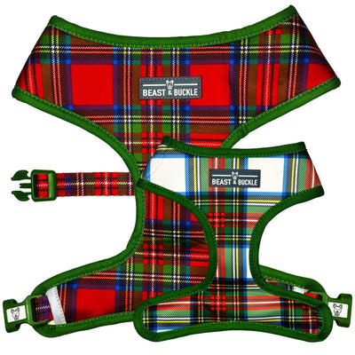 Tartan Plaid Reversible Dog Harness 2.0 - Beast & Buckle