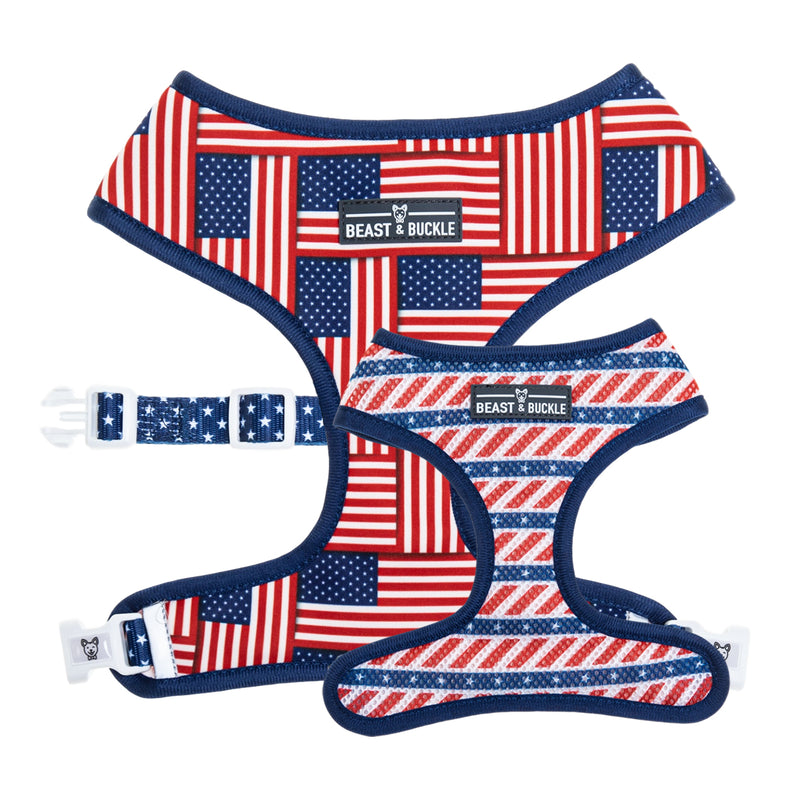 American Flag Reversible Dog Harness – CLEARANCE