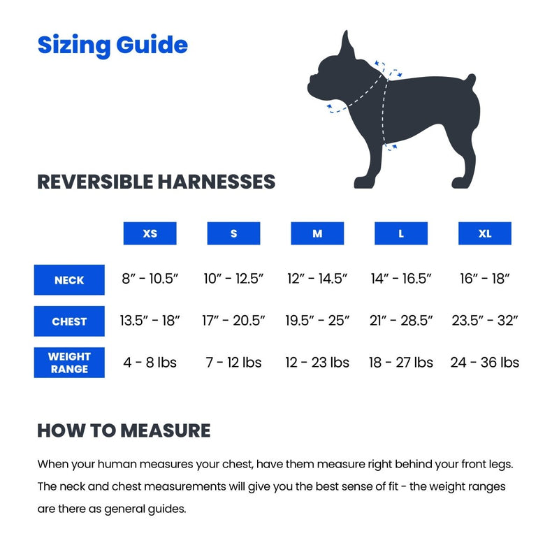 Beach Reversible Dog Harness - Beast & Buckle
