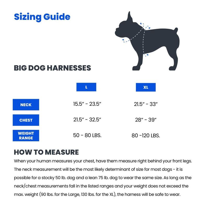 Christmas Plaid Big Dog Harness - Beast & Buckle