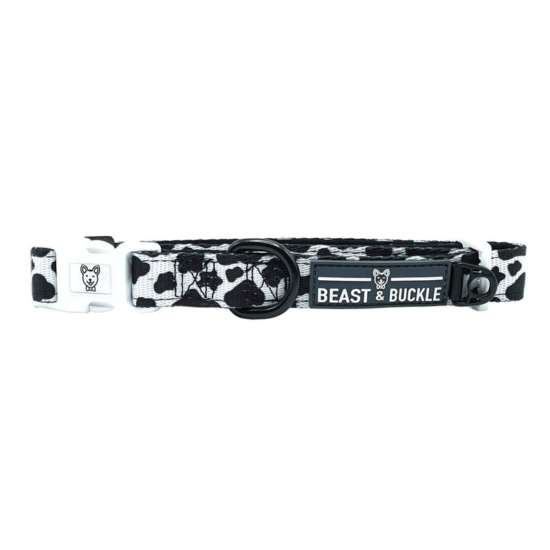 Cow Print Dog Collar - Beast & Buckle