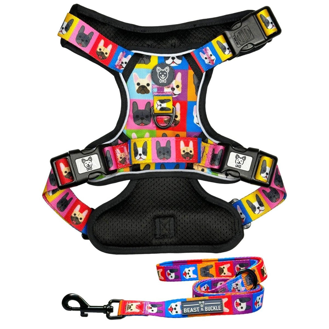 Frenchie Fam No Pull Harness Bundle – Beast & Buckle