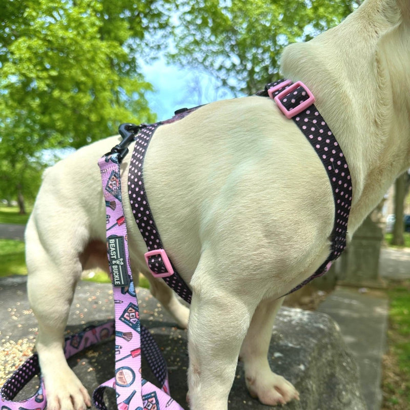 Makeup and Polka Dots Strap Harness - Beast & Buckle