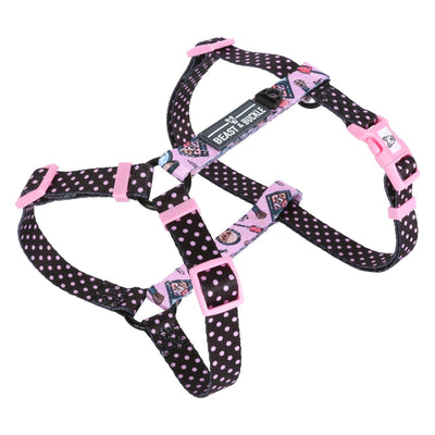 Pawsace Luxury French Bulldog No - Pull Dog Harness, Collar and