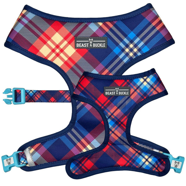 Plaid dog outlet harness