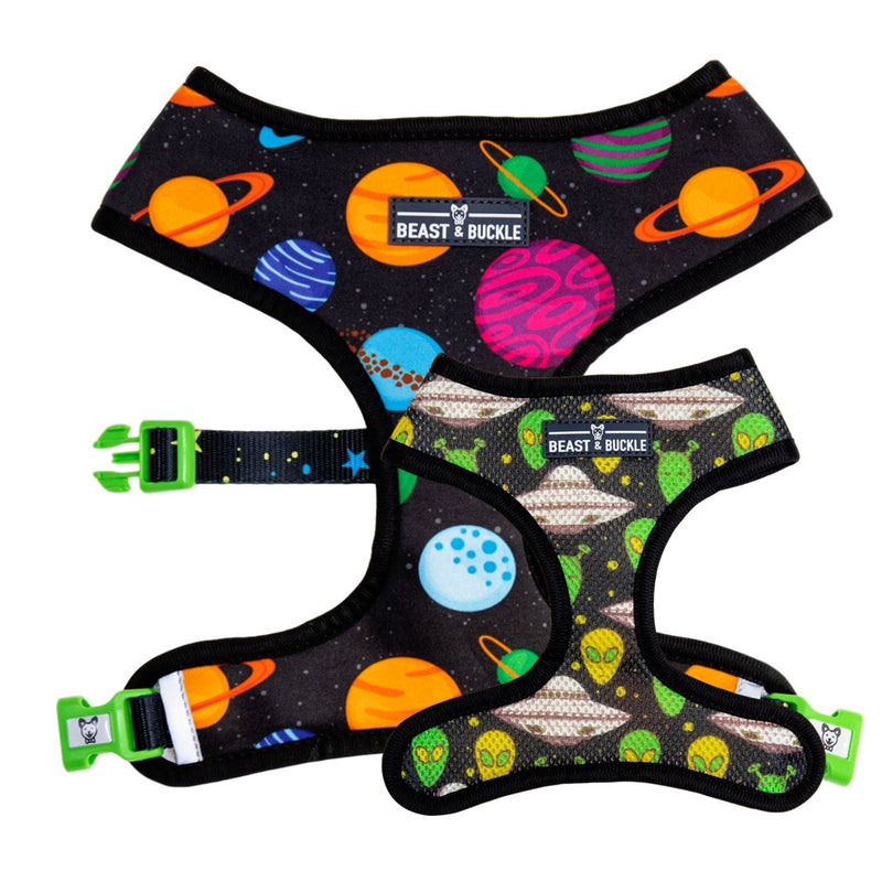 Outer Space Reversible Dog Harness - Beast & Buckle