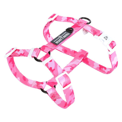 Pink Camo Strap Harness - Beast & Buckle