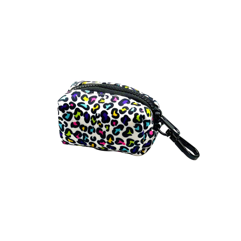 Rainbow Leopard Poop Bag Holder - Beast & Buckle