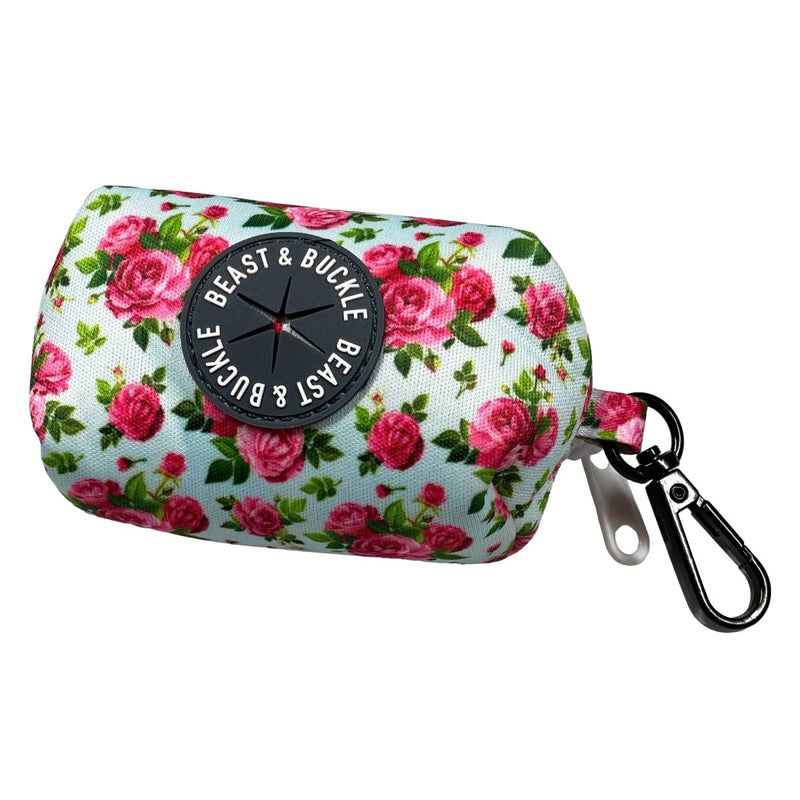 Rosé and Roses Poop Bag Holder - Beast & Buckle