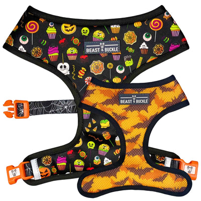 Trick or Treat Reversible Dog Harness - Beast & Buckle